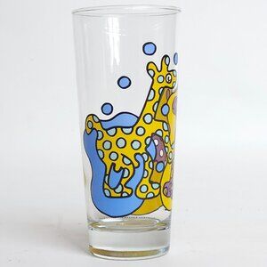 RARE Damien Ligier Ritzenhoff Glass Weighted Base Bright Coloured Art 10oz.